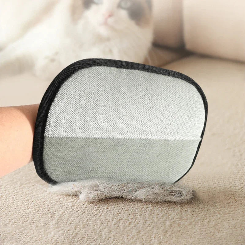 Double-Sided Pet Hair Removal & Grooming Glove for Cats and Dogs